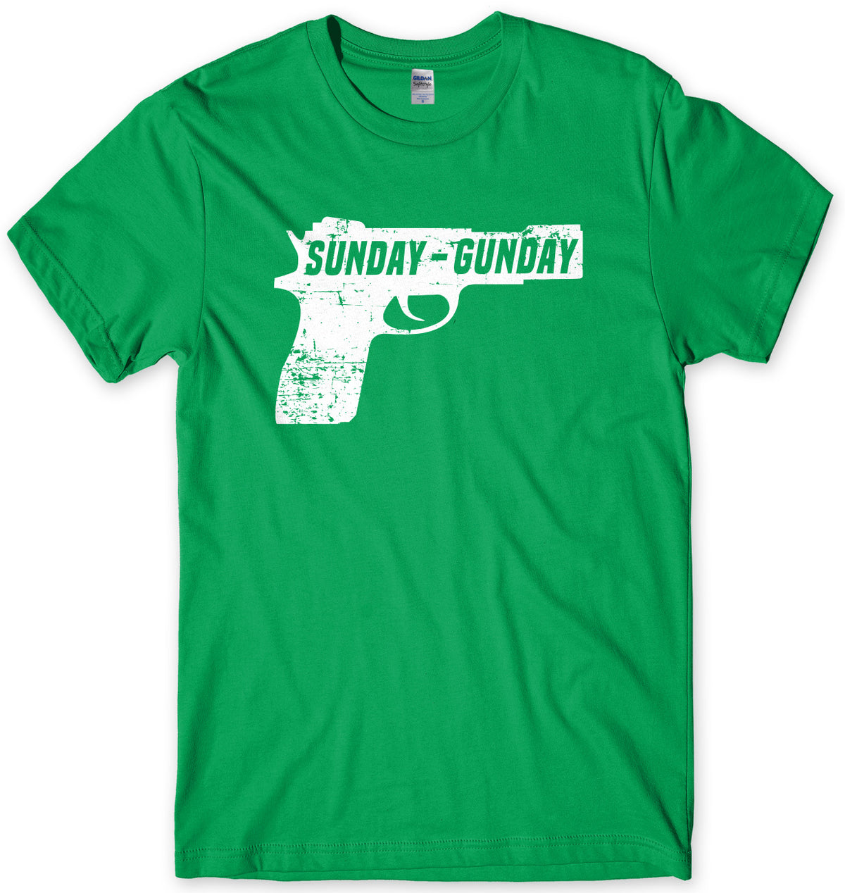 Sunday Gunday Pistol Firearm Gun Mens Unisex T-Shirt