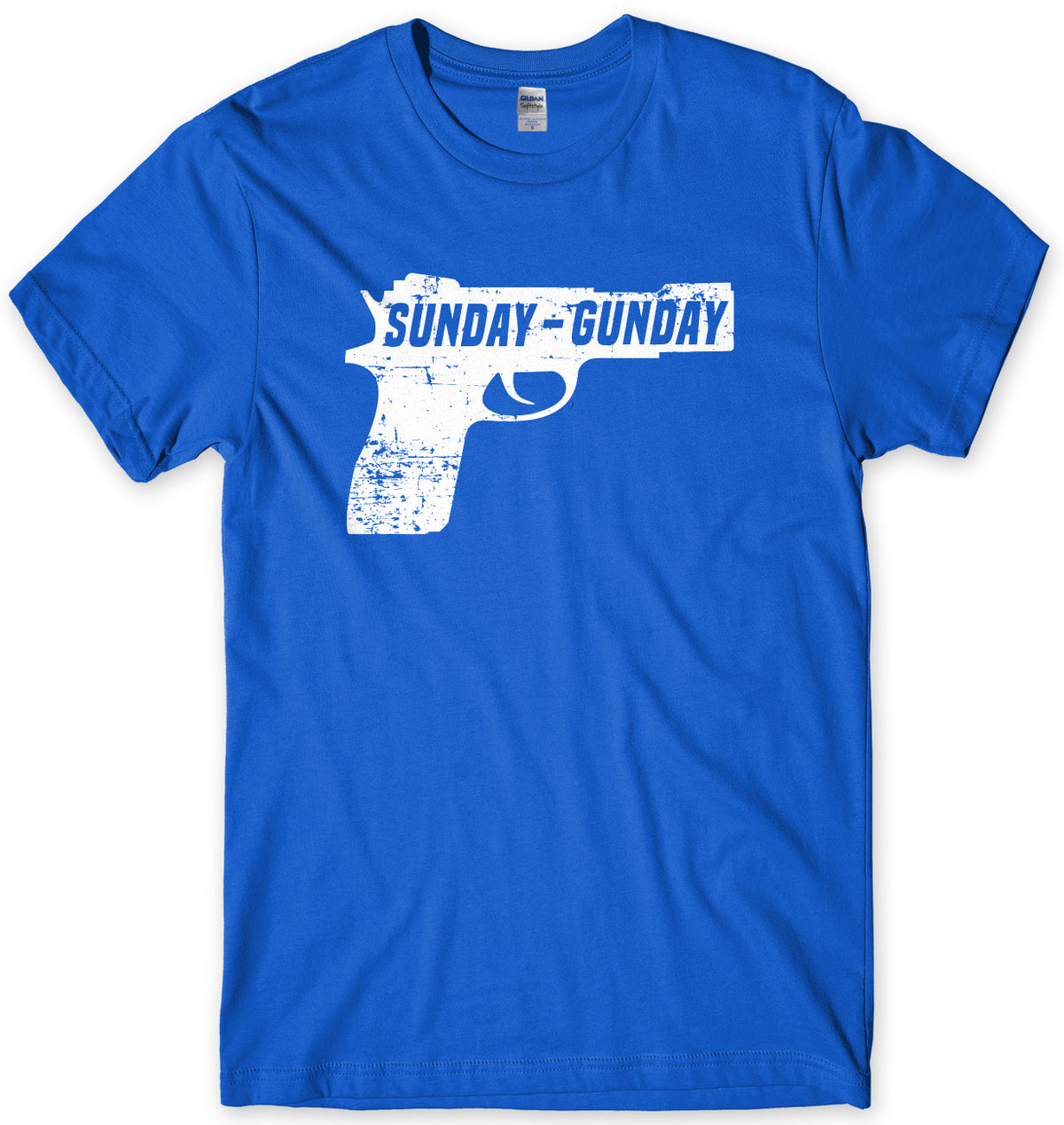 Sunday Gunday Pistol Firearm Gun Mens Unisex T-Shirt