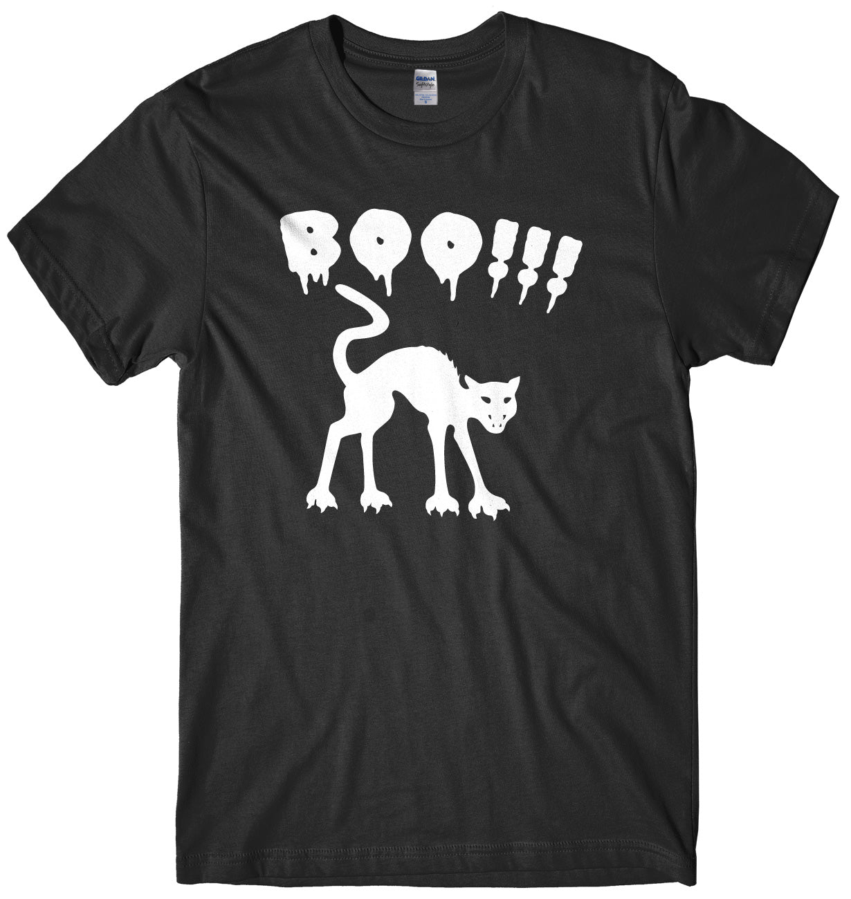 BOO!! Scay Cat Mens Unisex Halloween T-Shirt