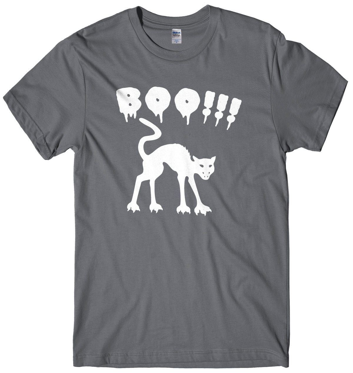 BOO!! Scay Cat Mens Unisex Halloween T-Shirt