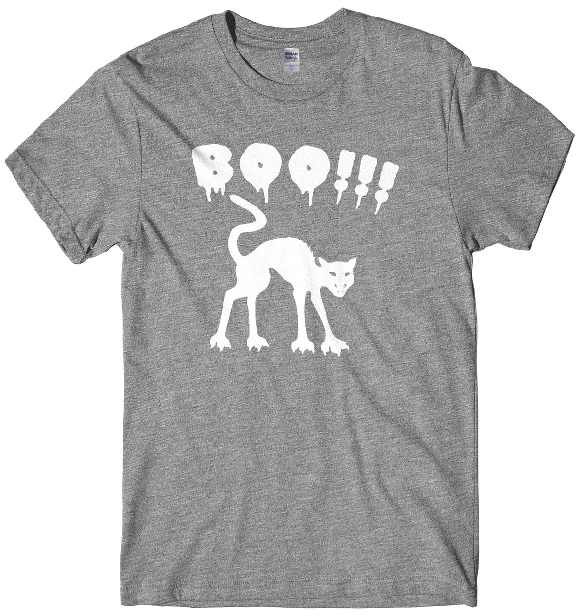 BOO!! Scay Cat Mens Unisex Halloween T-Shirt