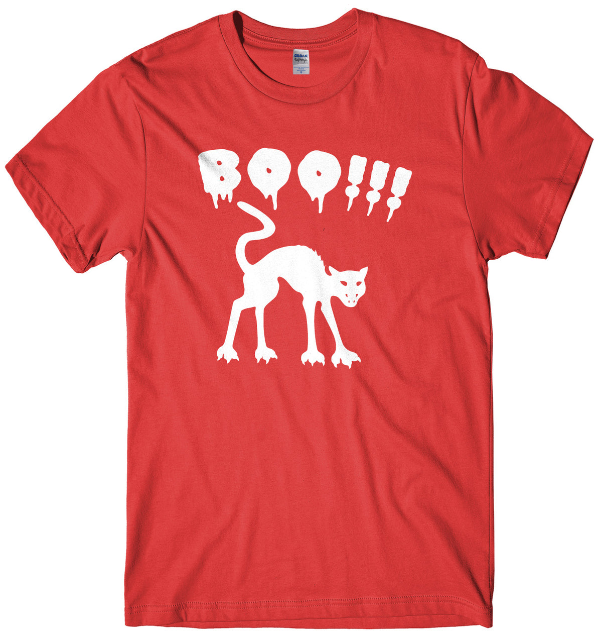 BOO!! Scay Cat Mens Unisex Halloween T-Shirt