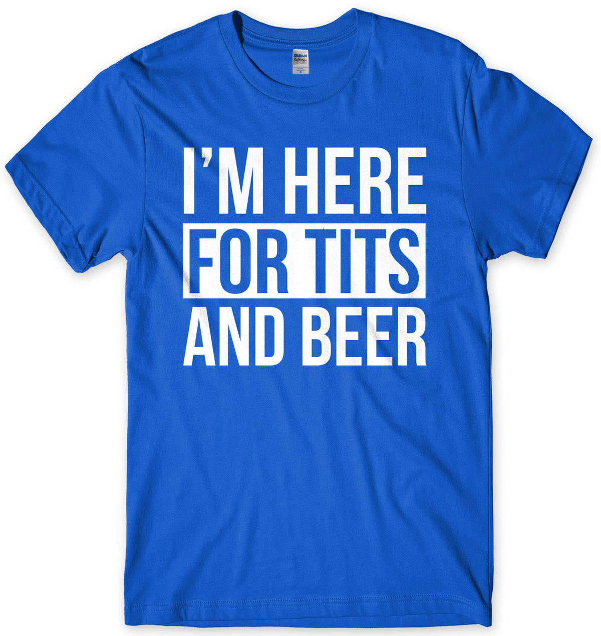 I&#39;m Here For Tits And Beer Mens Unisex T-Shirt