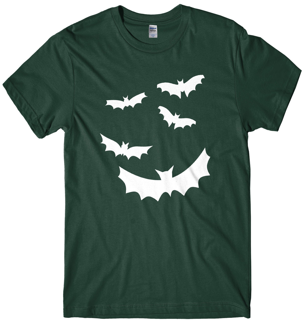 Flying Bats Design Mens Unisex Halloween T-Shirt