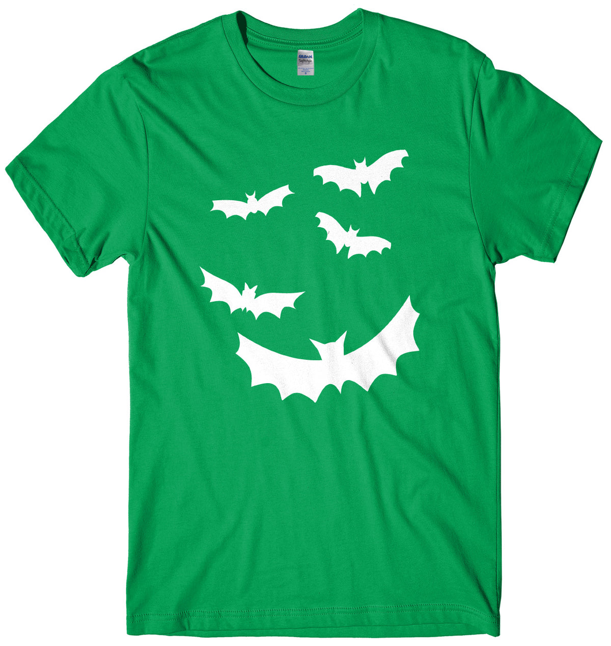 Flying Bats Design Mens Unisex Halloween T-Shirt