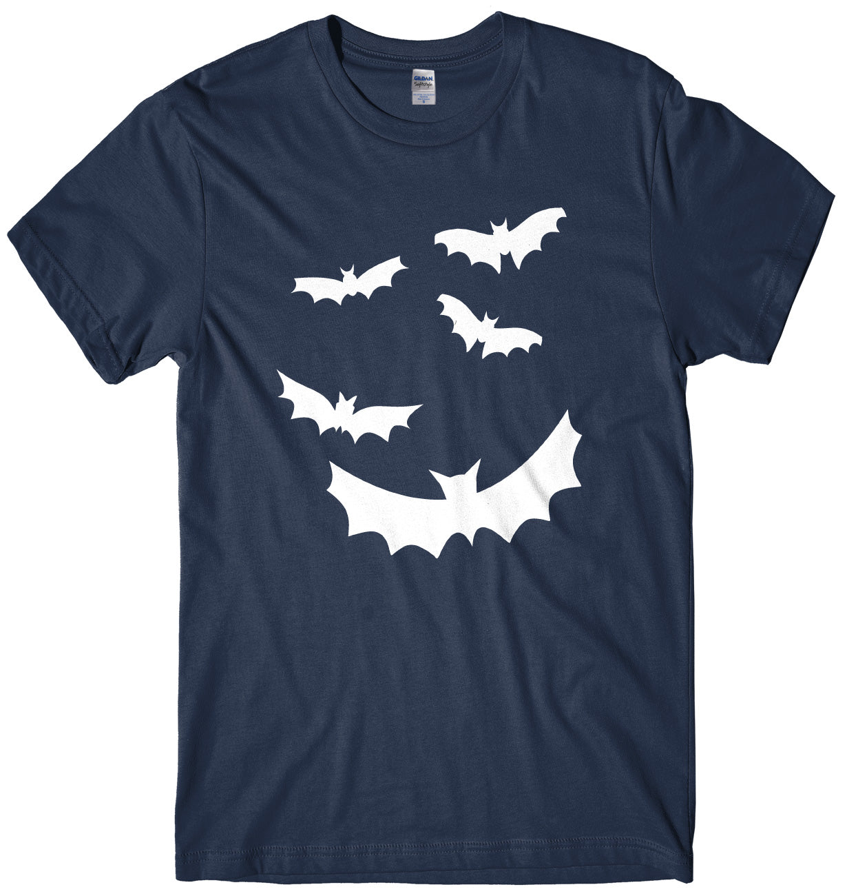 Flying Bats Design Mens Unisex Halloween T-Shirt