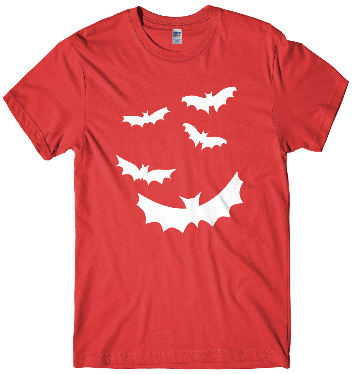Flying Bats Design Mens Unisex Halloween T-Shirt