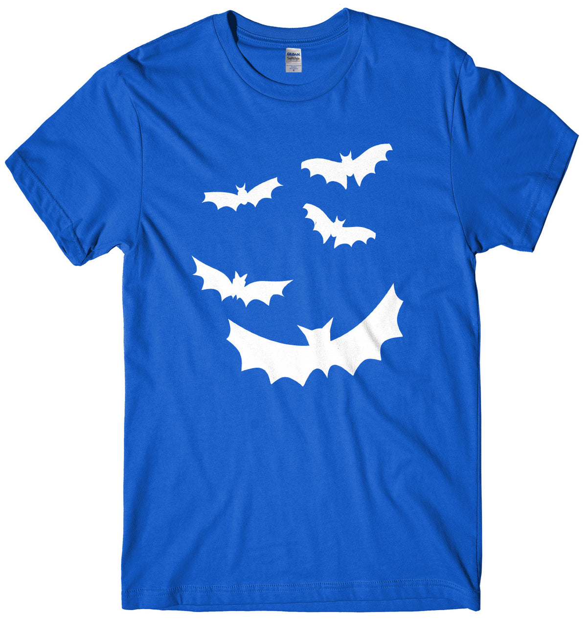 Flying Bats Design Mens Unisex Halloween T-Shirt