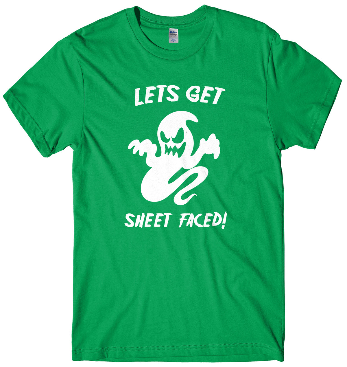 Lets Get Sheet Faced! Mens Unisex Halloween T-Shirt