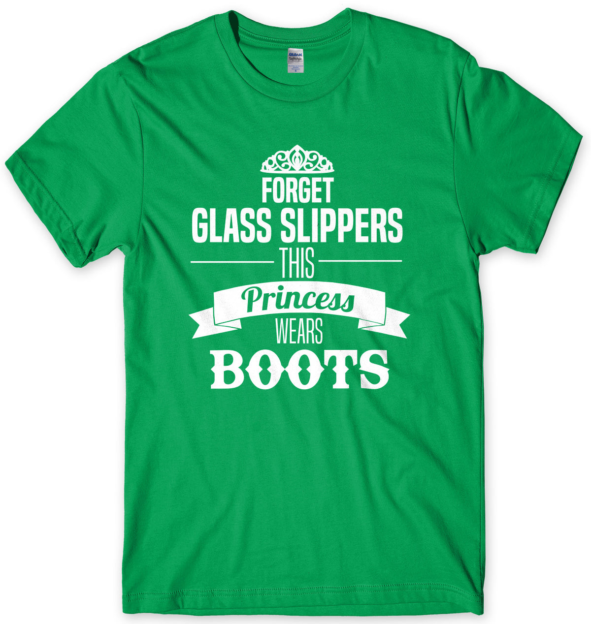Forget Glass Slippers This Princess Wears Boots Mens Unisex T-Shirt