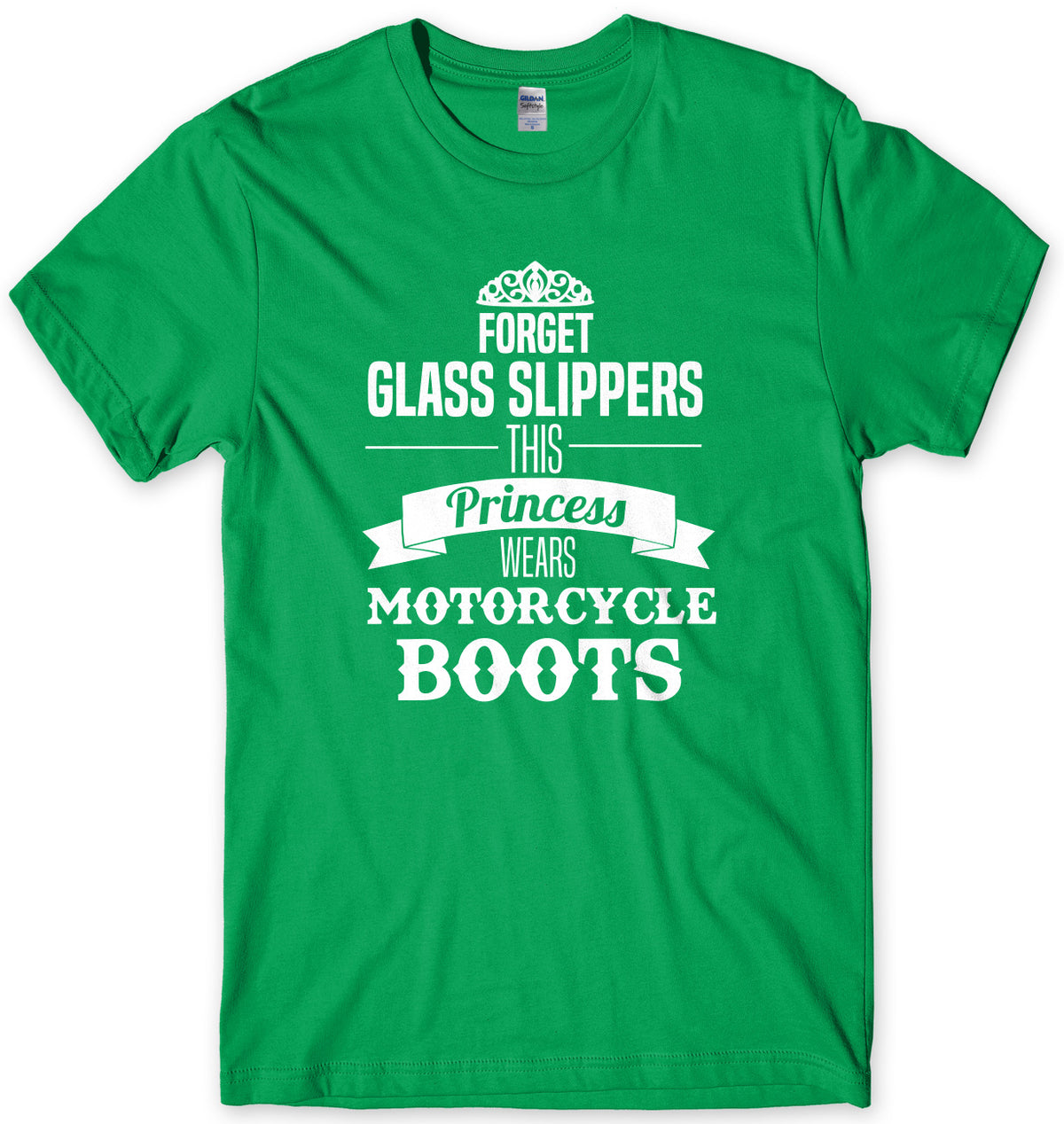 Forget Glass Slippers This Princess Wears Motorcycle Boots Mens Unisex T-Shirt