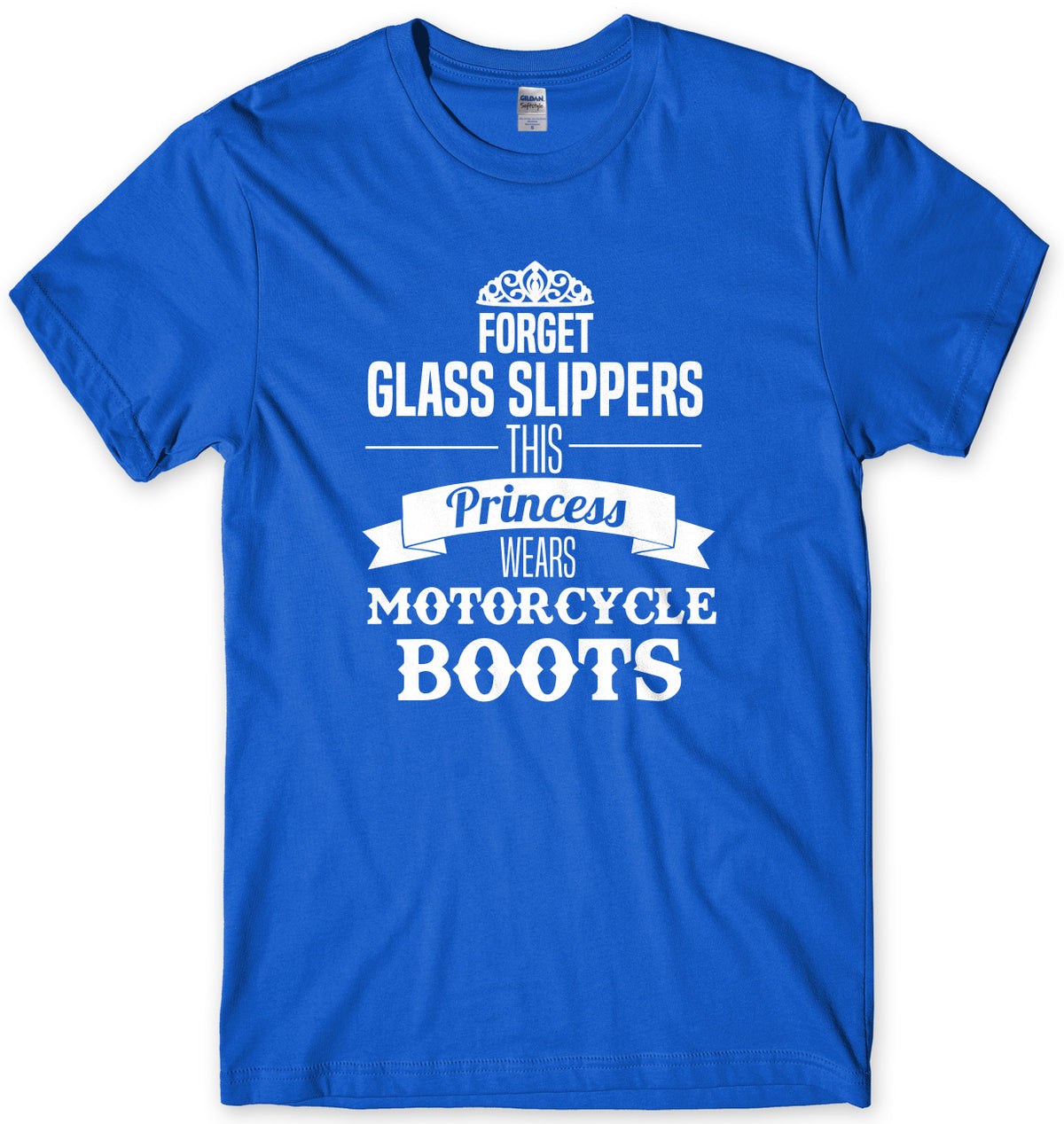 Forget Glass Slippers This Princess Wears Motorcycle Boots Mens Unisex T-Shirt