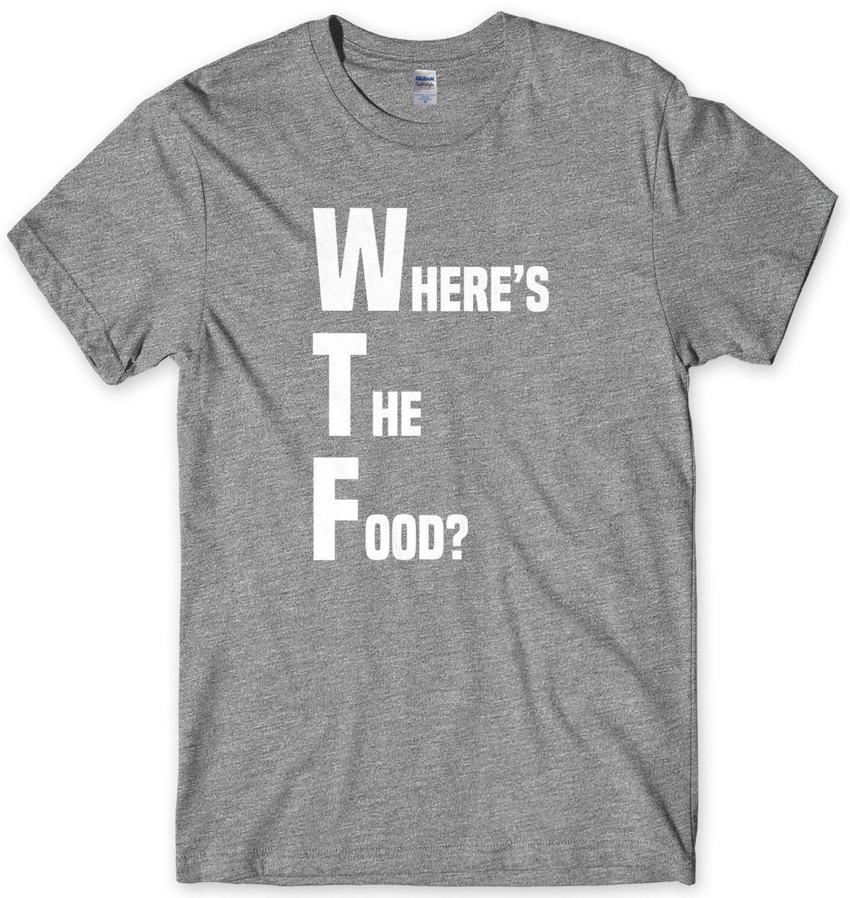 WTF Where&#39;s The Food? Mens Unisex T-Shirt