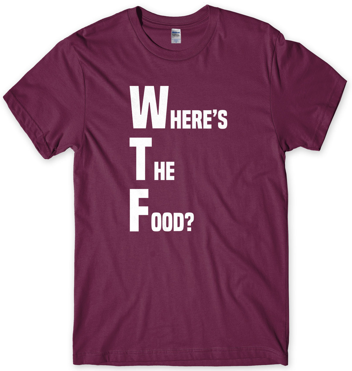 WTF Where&#39;s The Food? Mens Unisex T-Shirt