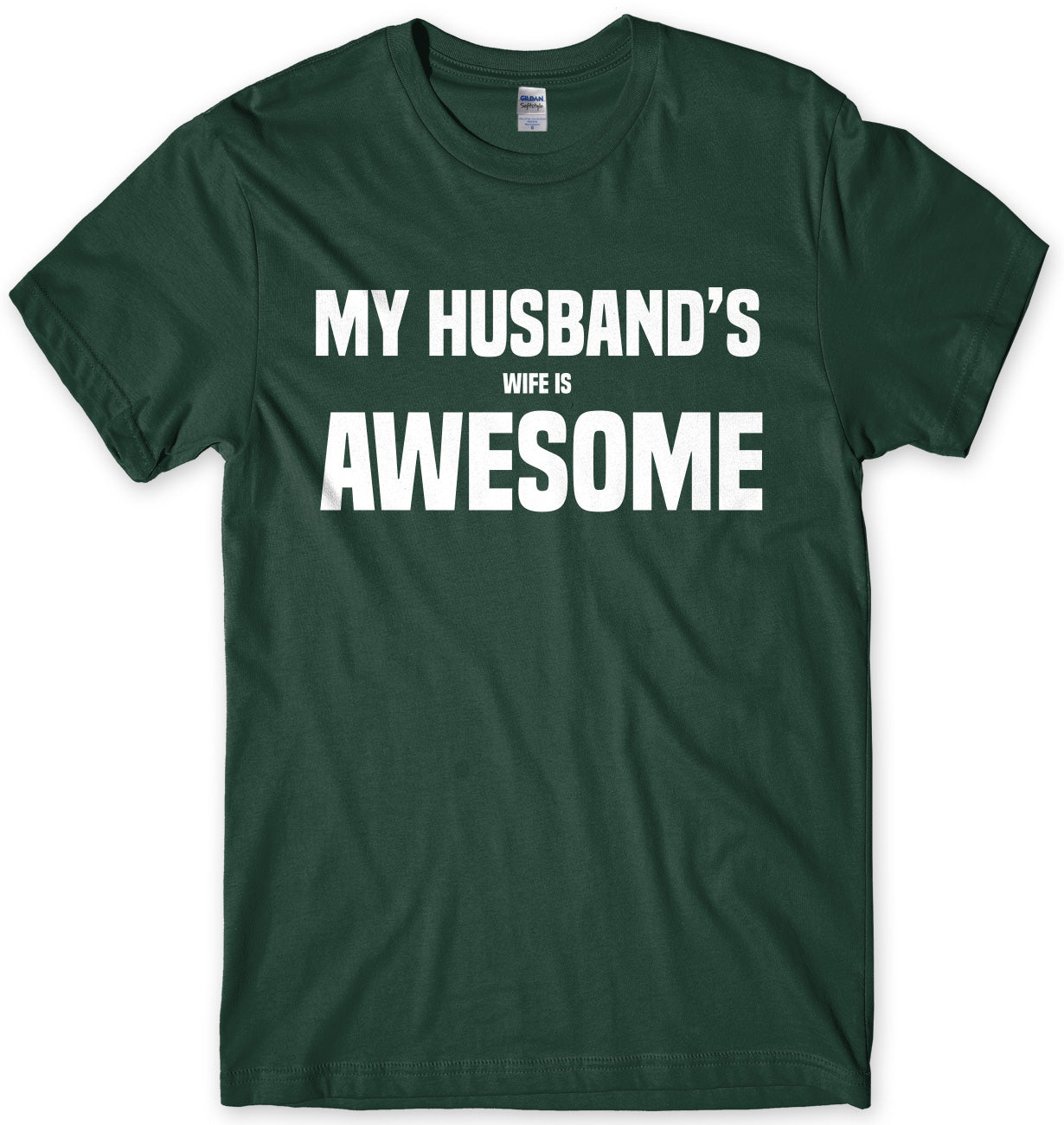 My Husband's Wife Is Awesome Mens Unisex T-Shirt
