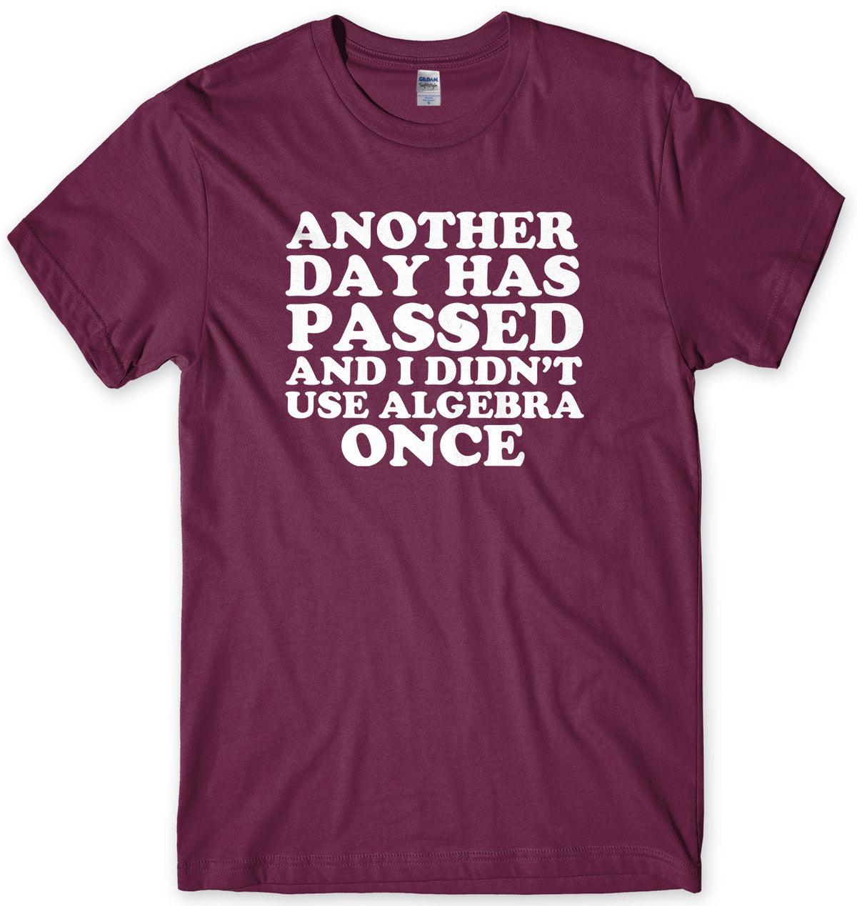 Another Day Has Passed And I Didn&#39;t Use Algebra Once Mens Unisex T-Shirt - StreetSide Surgeons