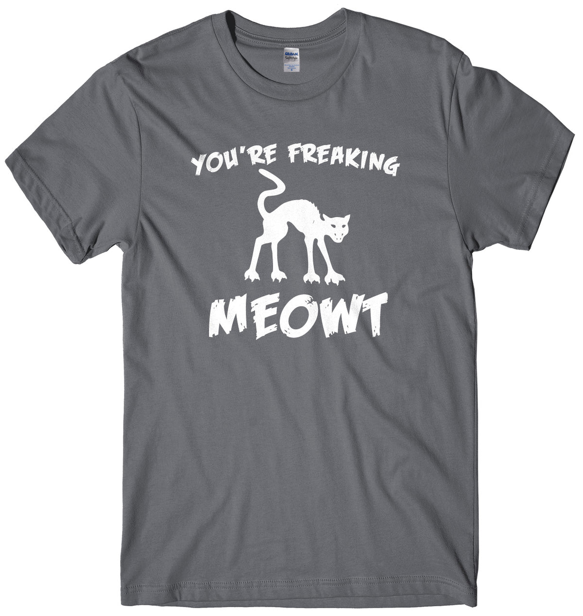 You&#39;re Freaking Meowt Mens Unisex Halloween T-Shirt