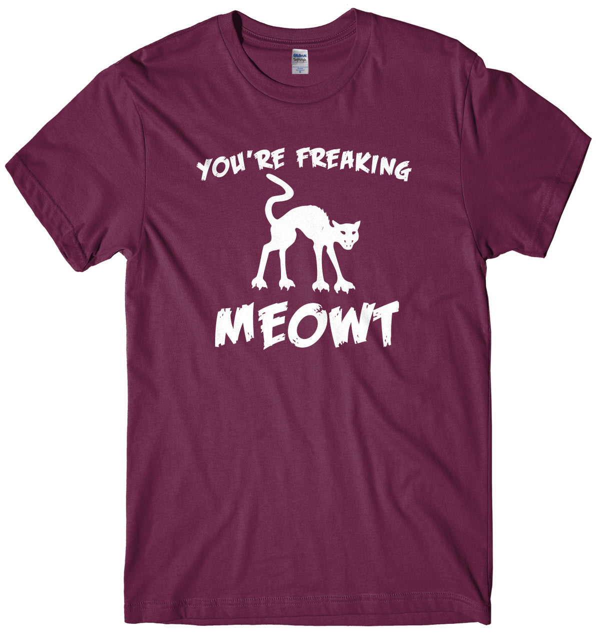 You&#39;re Freaking Meowt Mens Unisex Halloween T-Shirt