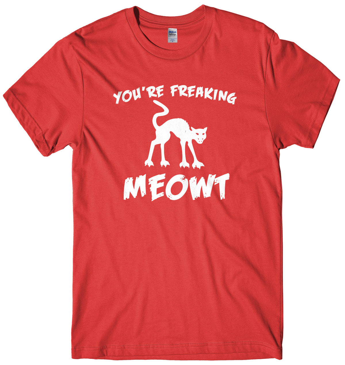 You&#39;re Freaking Meowt Mens Unisex Halloween T-Shirt