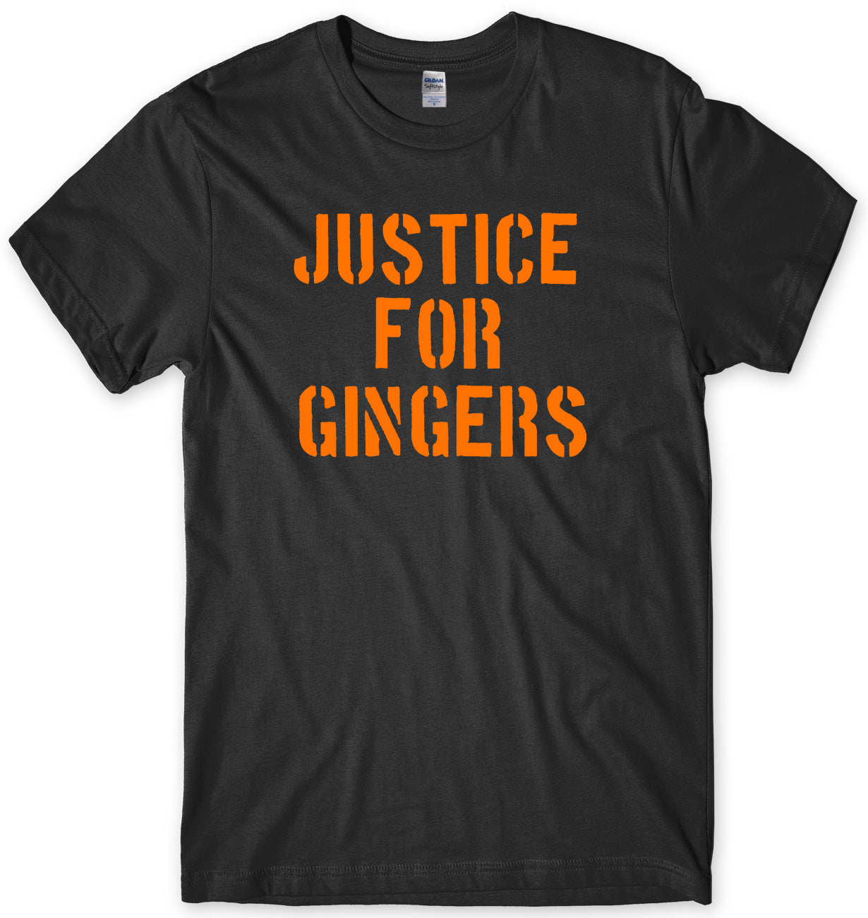 JUSTICE FOR GINGERS MENS FUNNY UNISEX T-SHIRT