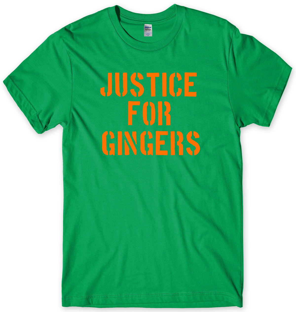 JUSTICE FOR GINGERS MENS FUNNY UNISEX T-SHIRT