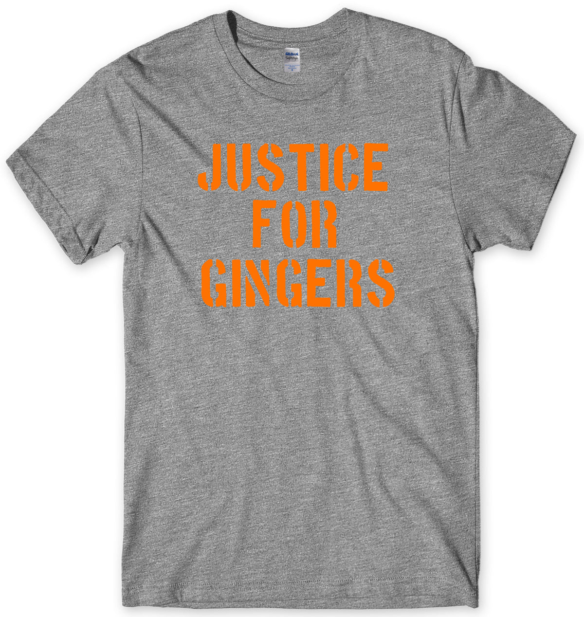 JUSTICE FOR GINGERS MENS FUNNY UNISEX T-SHIRT