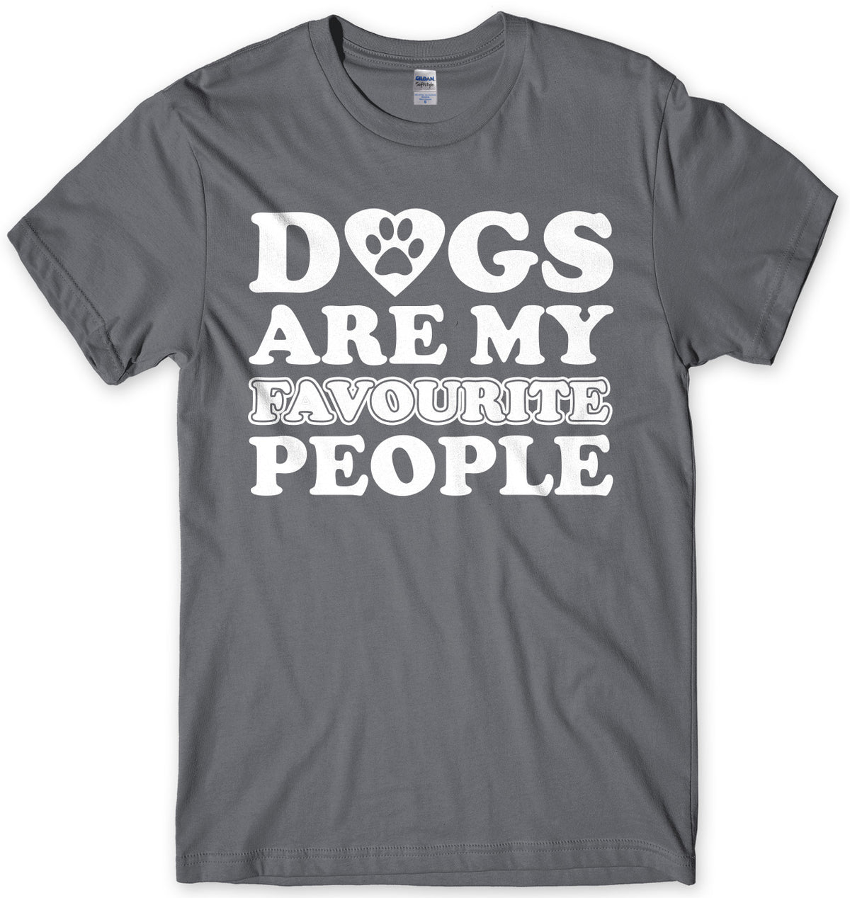 Dogs Are My Favourite People Mens Unisex T-Shirt