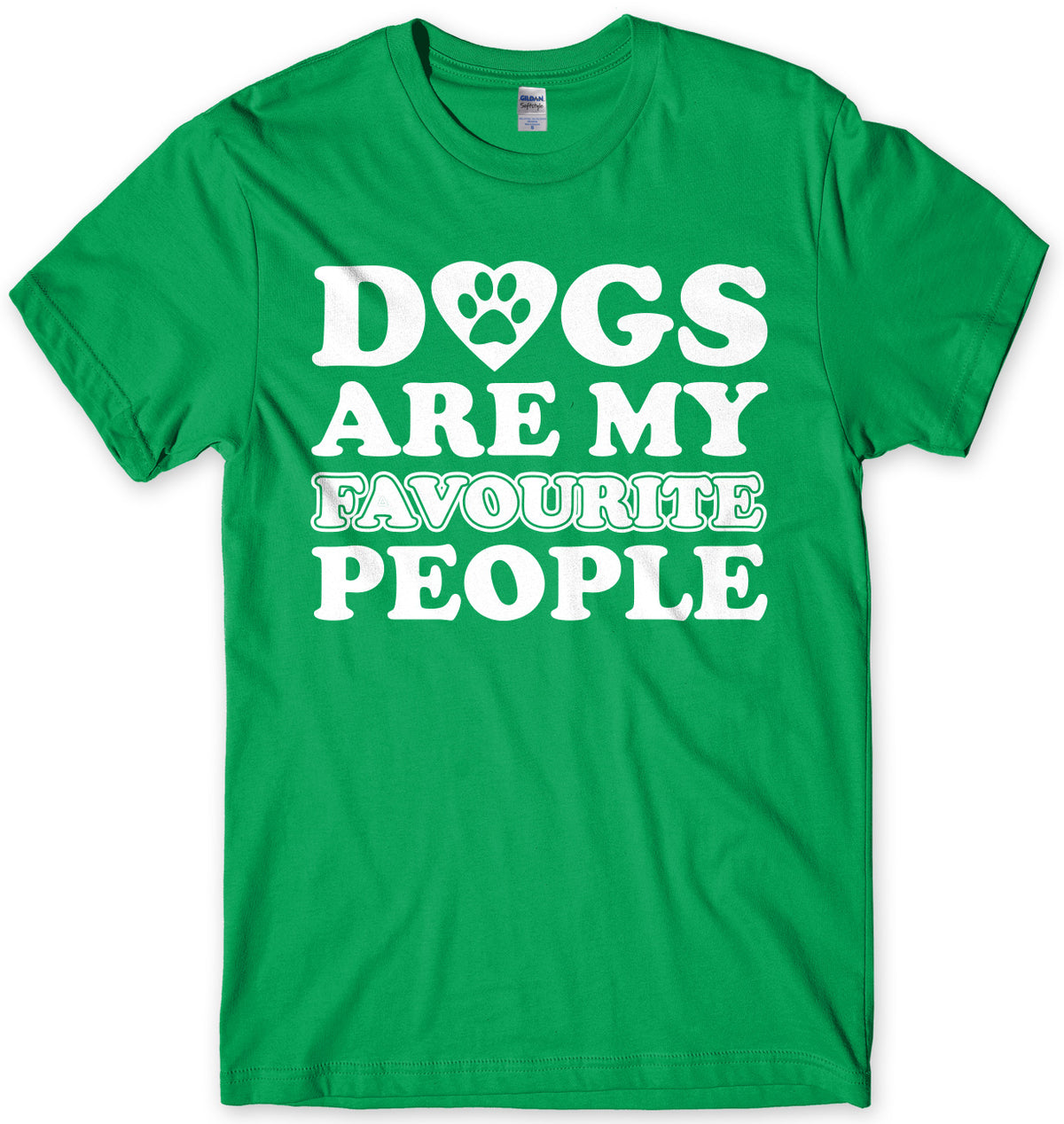 Dogs Are My Favourite People Mens Unisex T-Shirt