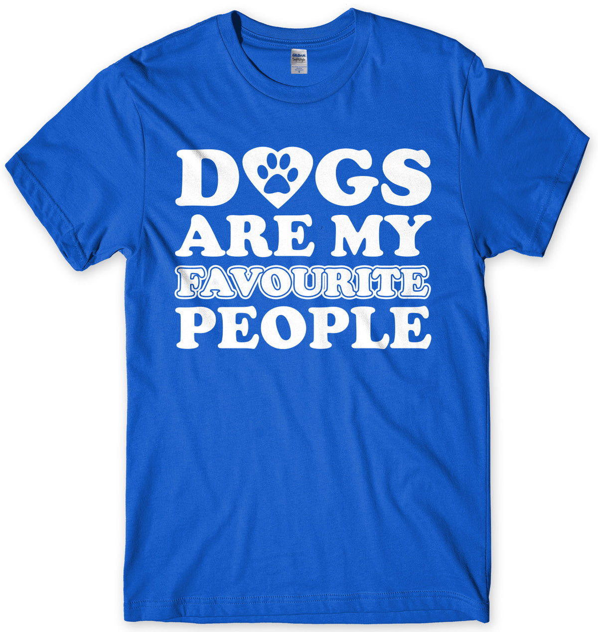 Dogs Are My Favourite People Mens Unisex T-Shirt