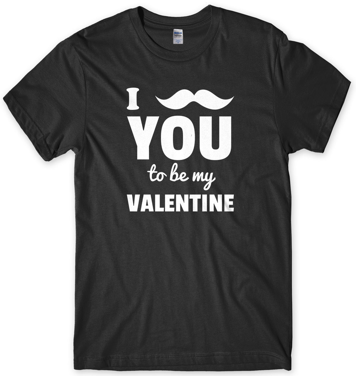 I Moustache You To Be My Valentine Mens Unisex Style T-Shirt