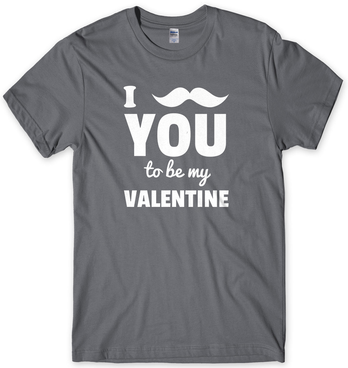 I Moustache You To Be My Valentine Mens Unisex Style T-Shirt