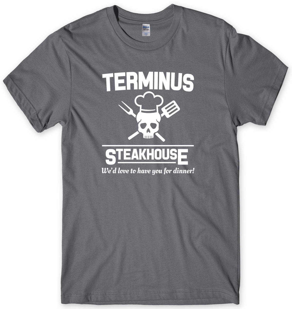 TERMINUS STEAKHOUSE MENS FUNNY UNISEX T-SHIRT