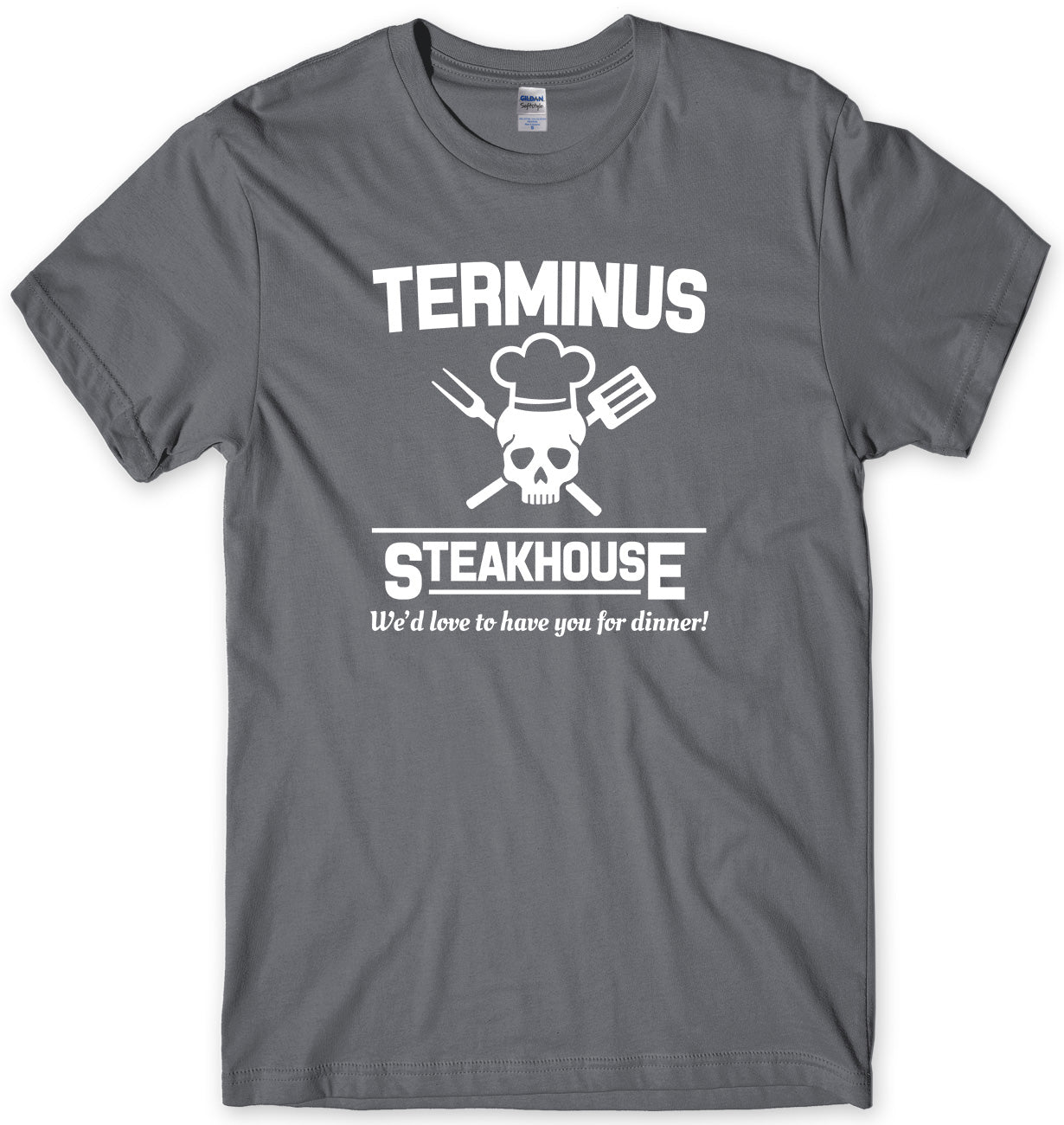 TERMINUS STEAKHOUSE MENS FUNNY UNISEX T-SHIRT