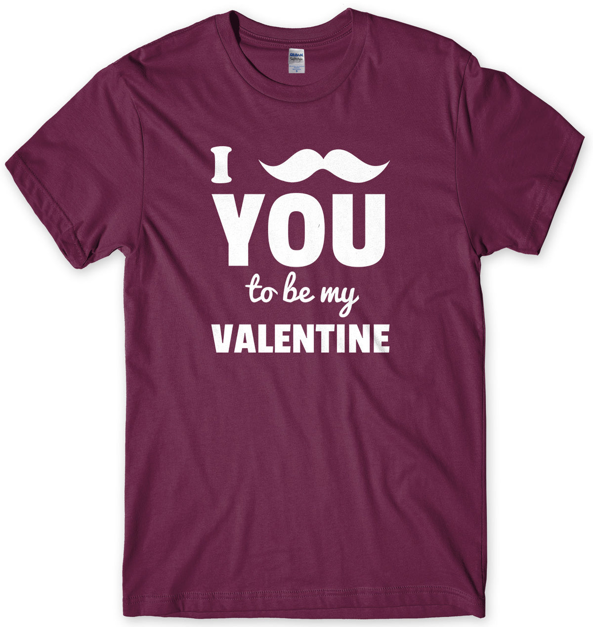 I Moustache You To Be My Valentine Mens Unisex Style T-Shirt
