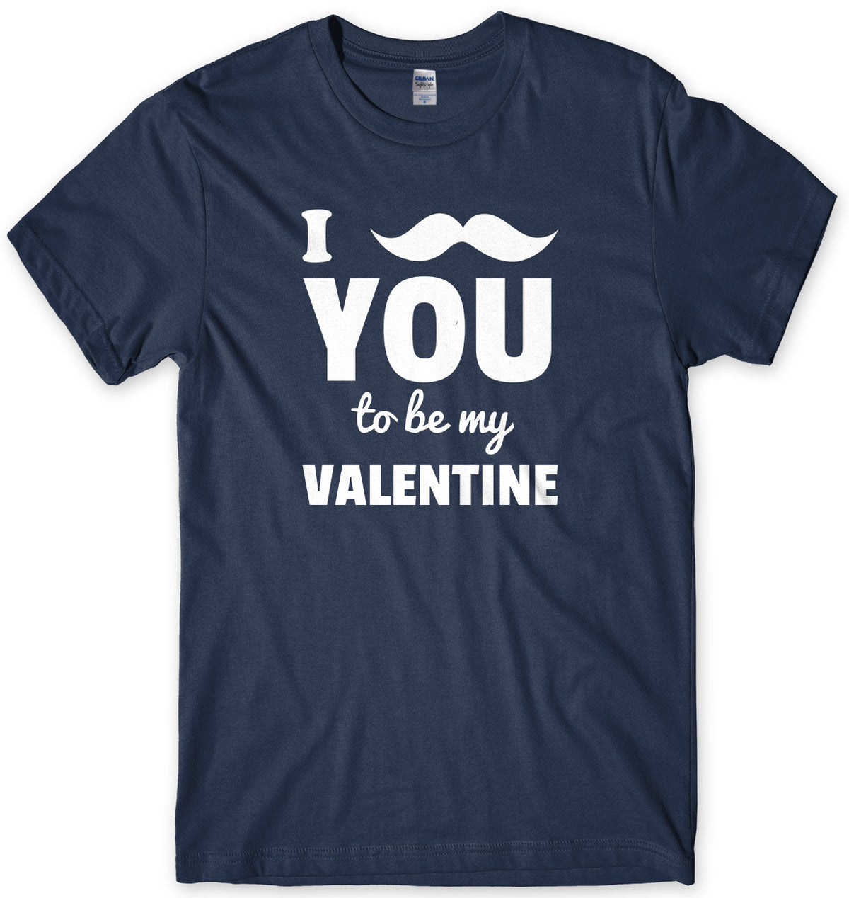 I Moustache You To Be My Valentine Mens Unisex Style T-Shirt