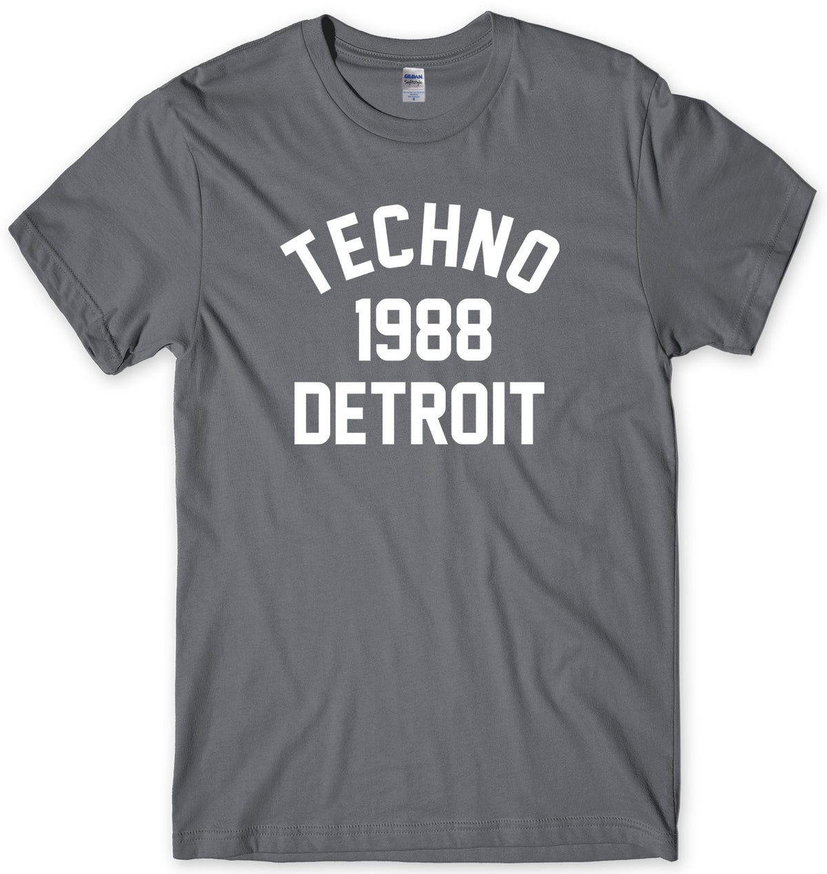 TECHNO 1988 DETROIT MENS FUNNY UNISEX T-SHIRT