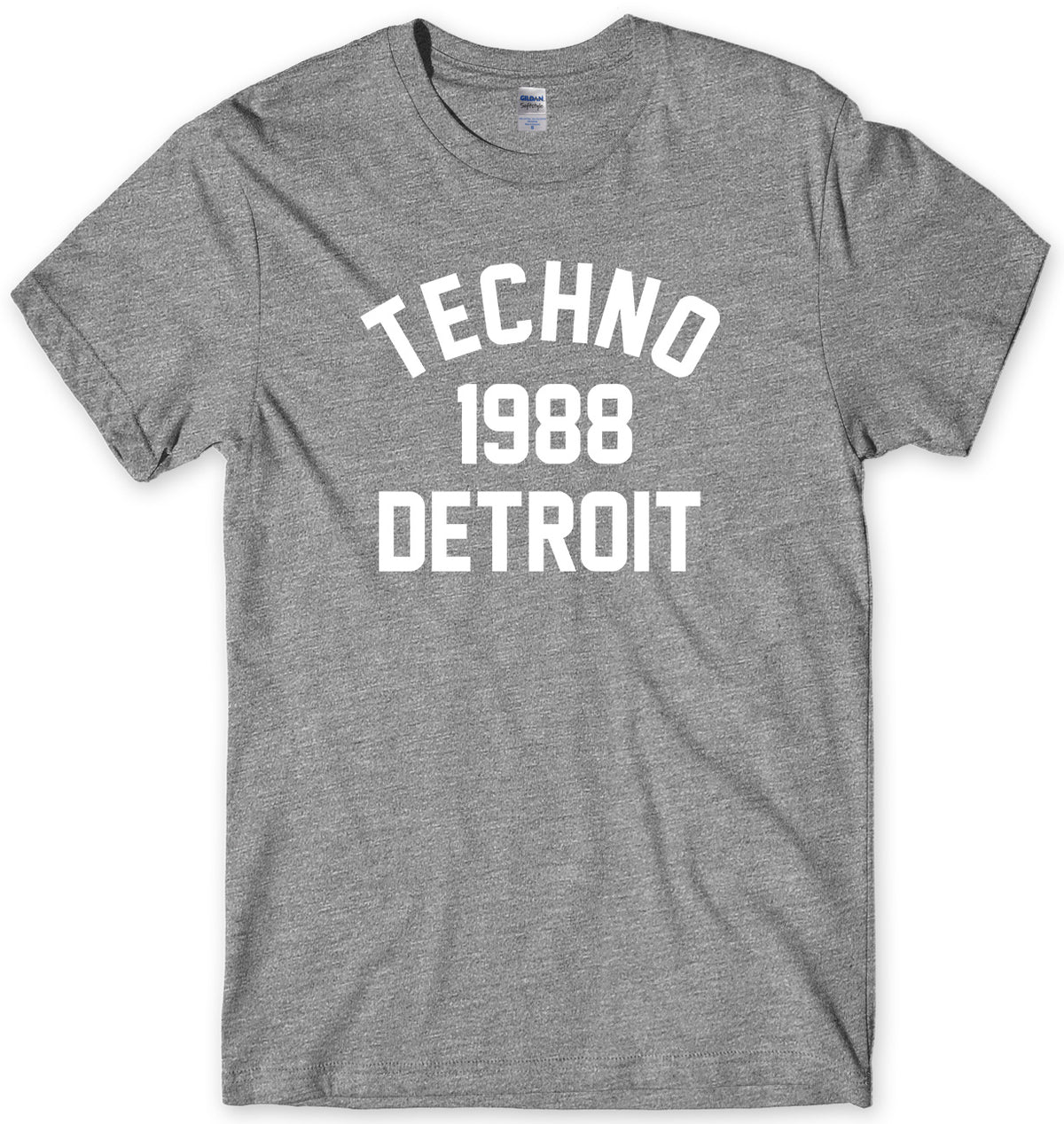 TECHNO 1988 DETROIT MENS FUNNY UNISEX T-SHIRT