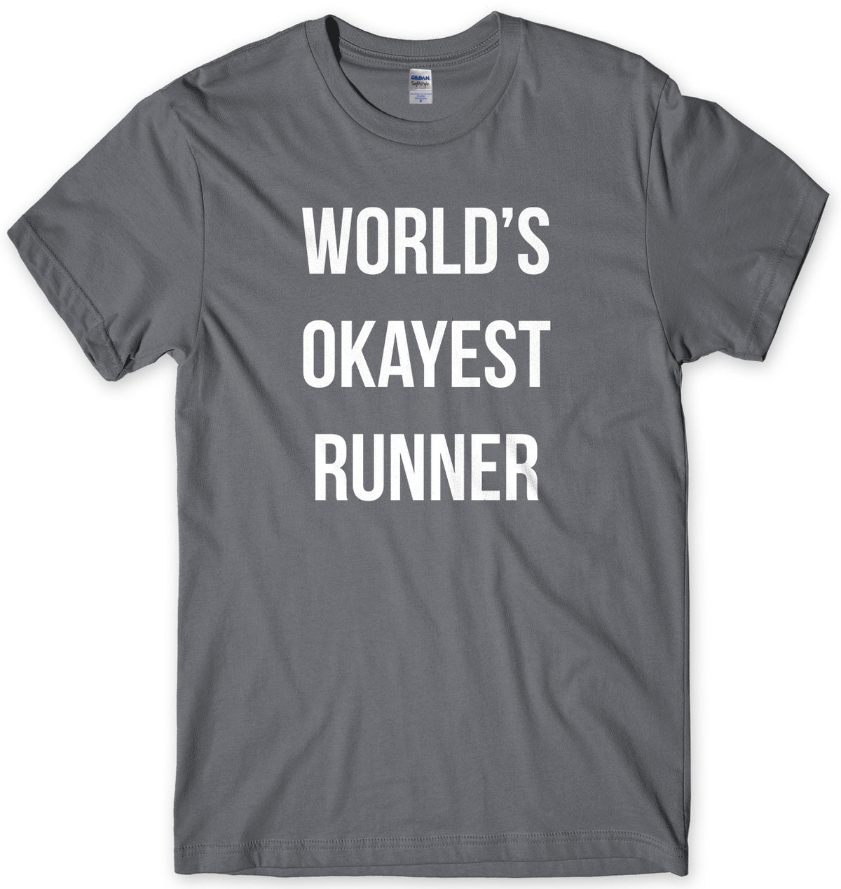 World&#39;s Okayest Runner Mens Unisex Style T-Shirt