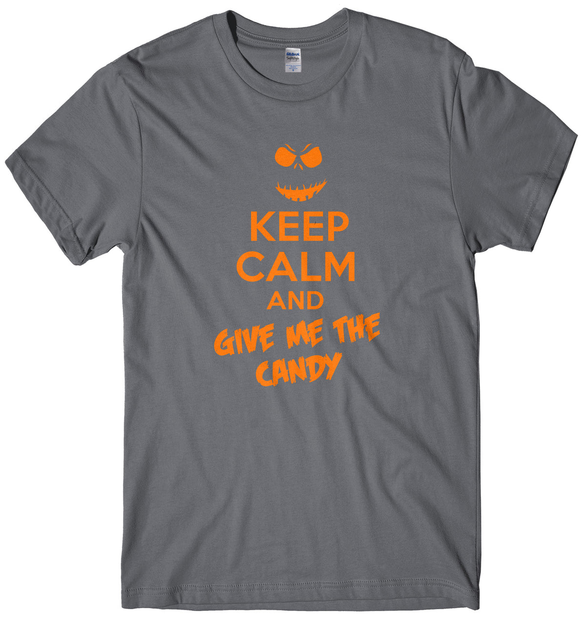 Keep Calm And Give Me The Candy Mens Unisex Halloween T-Shirt