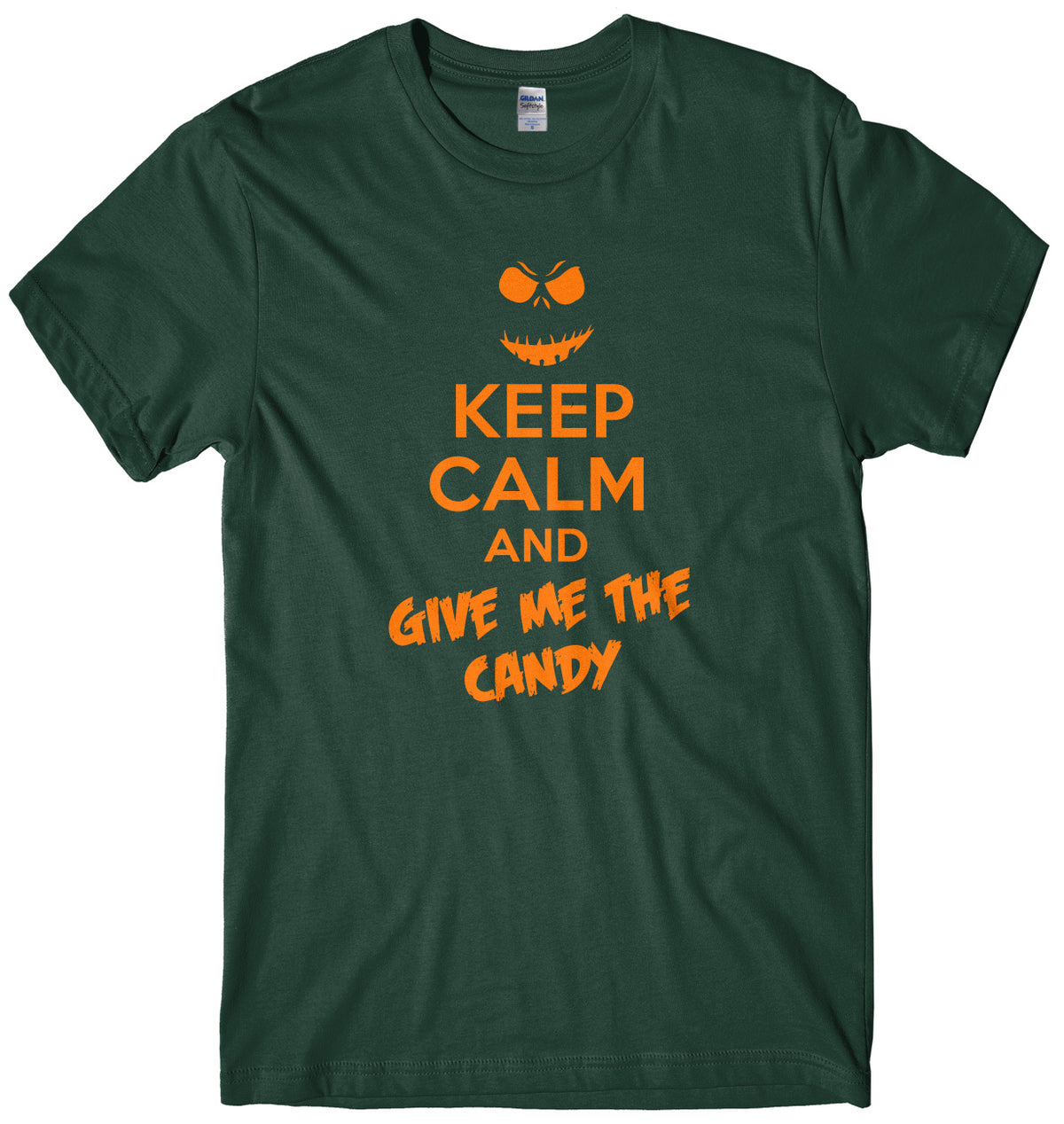 Keep Calm And Give Me The Candy Mens Unisex Halloween T-Shirt