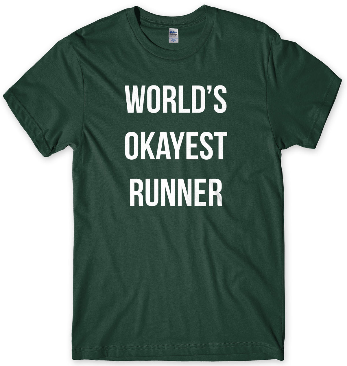 World&#39;s Okayest Runner Mens Unisex Style T-Shirt