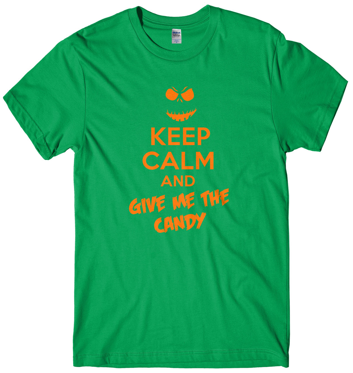Keep Calm And Give Me The Candy Mens Unisex Halloween T-Shirt
