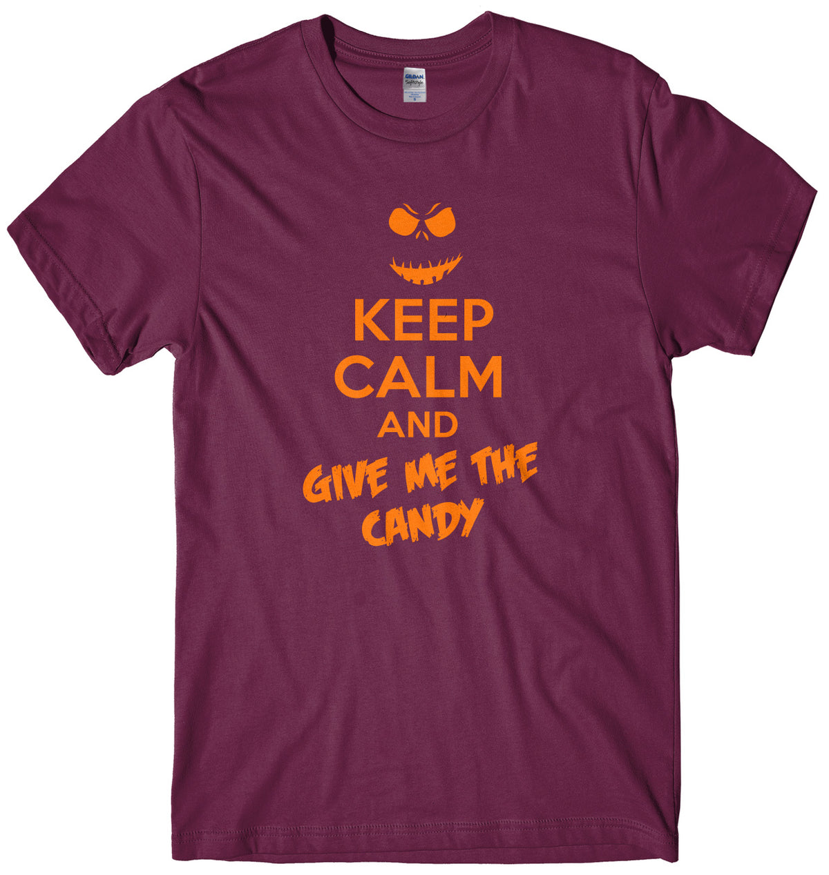 Keep Calm And Give Me The Candy Mens Unisex Halloween T-Shirt