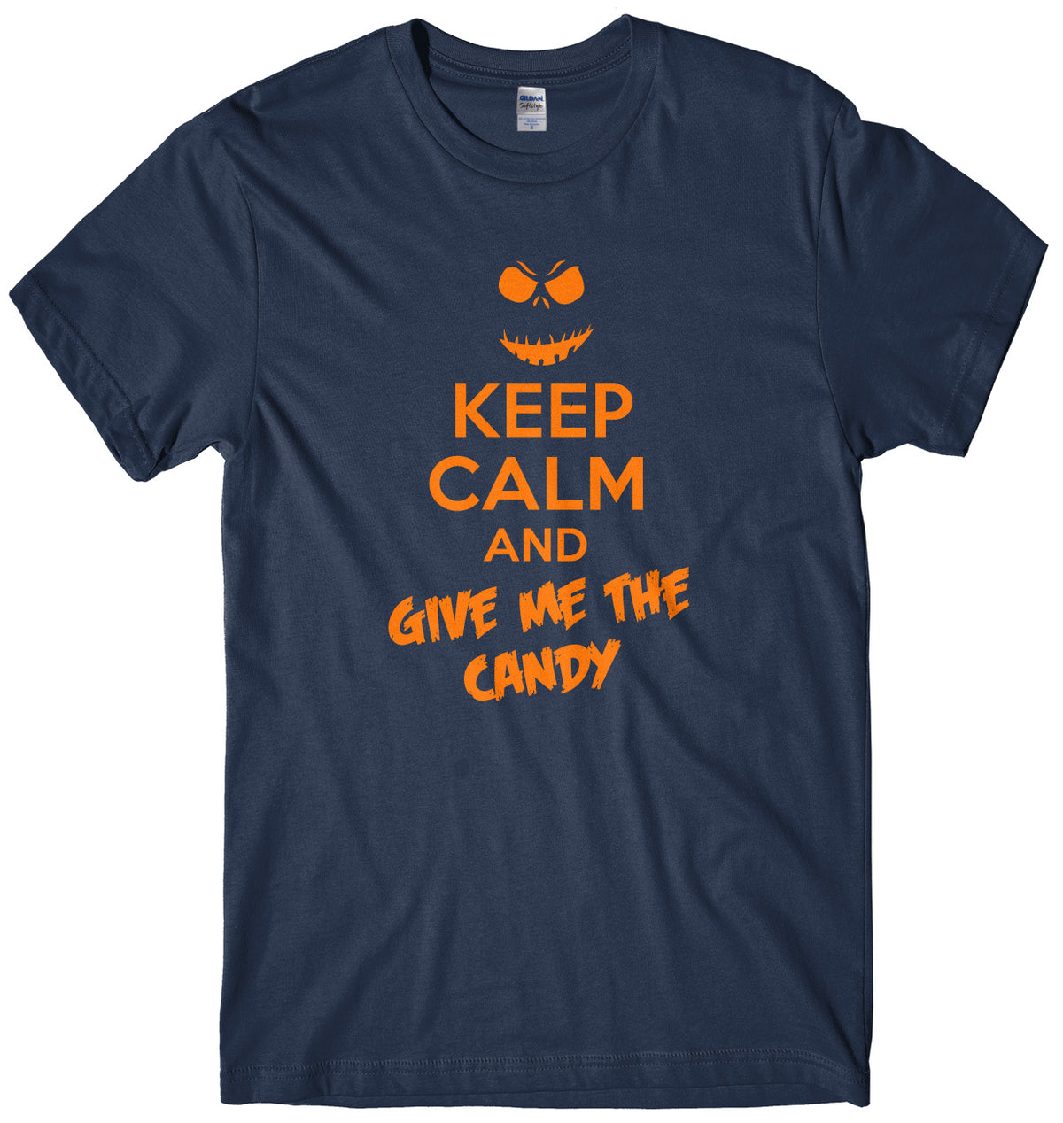 Keep Calm And Give Me The Candy Mens Unisex Halloween T-Shirt