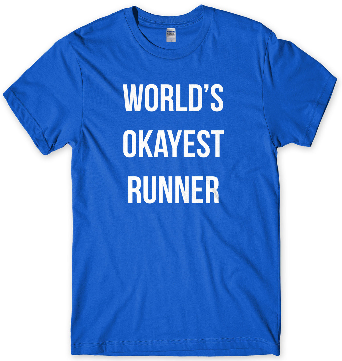 World&#39;s Okayest Runner Mens Unisex Style T-Shirt