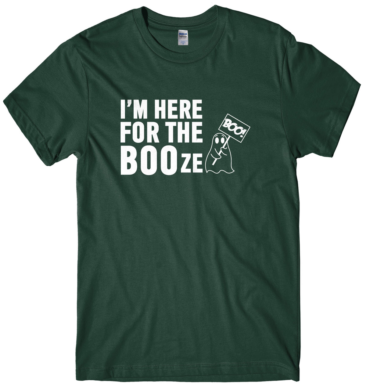 I&#39;m Here For The BOOze Mens Unisex Halloween T-Shirt