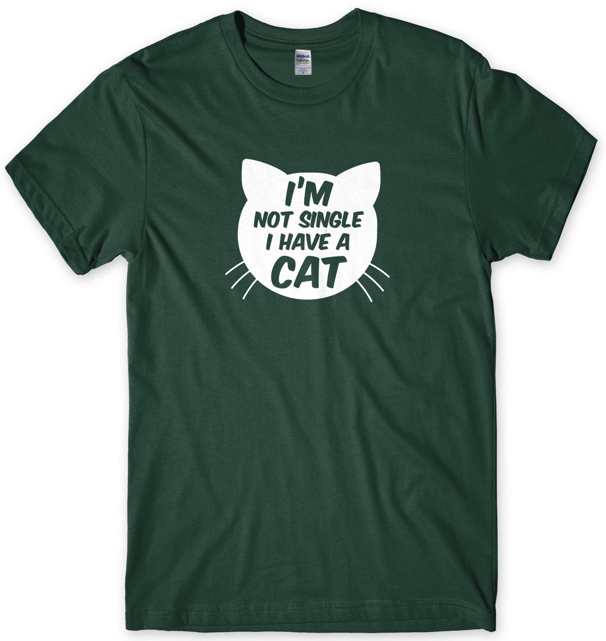 I&#39;m Not Single I Have A Cat Mens Unisex T-Shirt