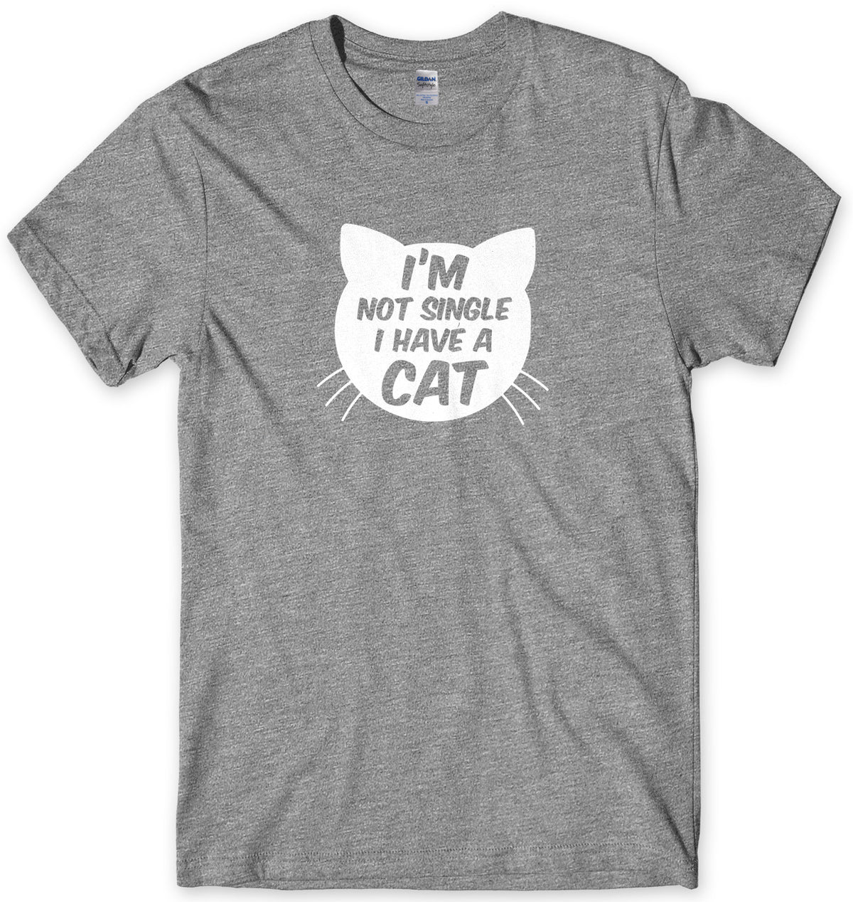 I&#39;m Not Single I Have A Cat Mens Unisex T-Shirt