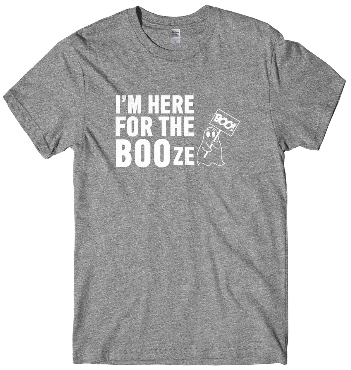 I&#39;m Here For The BOOze Mens Unisex Halloween T-Shirt