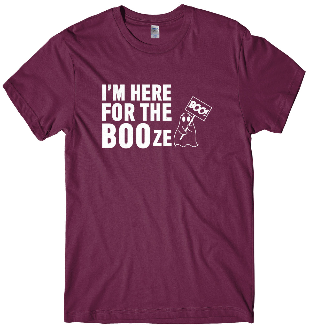 I&#39;m Here For The BOOze Mens Unisex Halloween T-Shirt